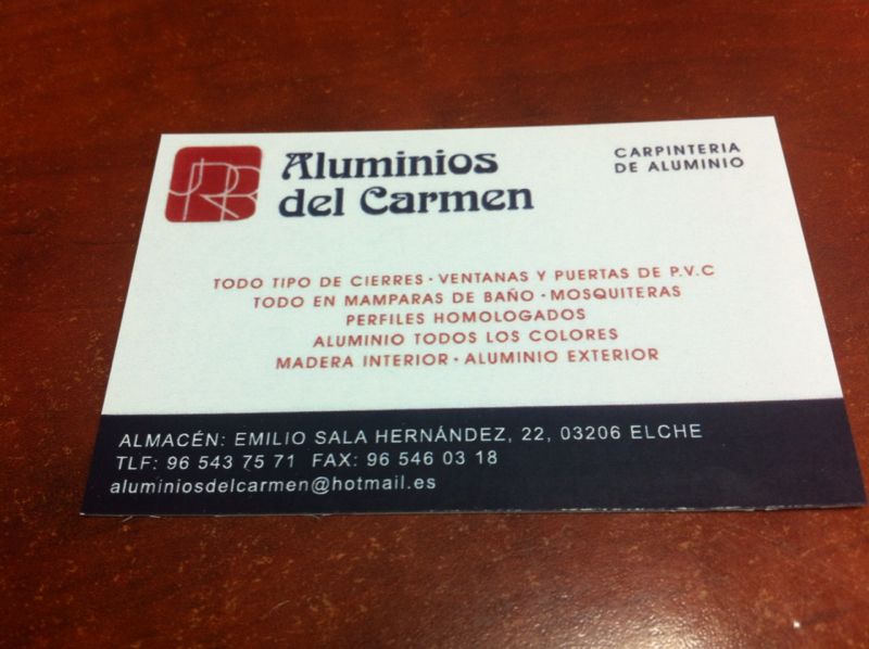 ALUMINIOS DEL CARMEN