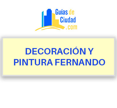 DECORACIÓN Y PINTURA FERNANDO